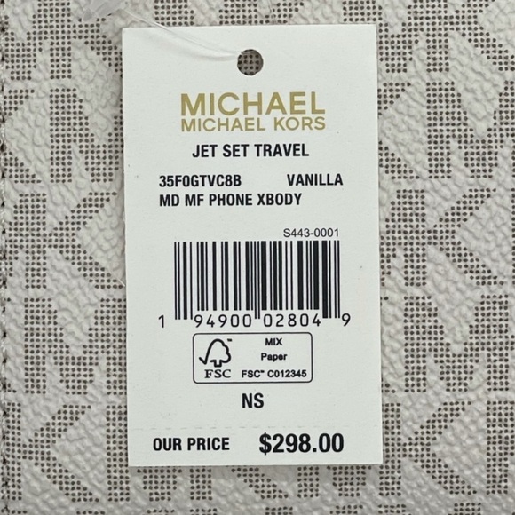 Michael Kors MD MF Phone Xbody Bag Vanilla - Picture 14 of 14